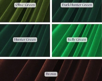 Terciopelo elástico verde oliva terroso: ropa, decoración y manualidades