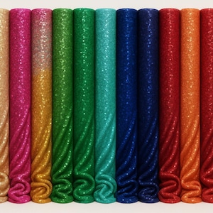 Iridescent Sequin Fabric: 3mm Sequins on Mesh, 54" Wide - Stretch Glitz