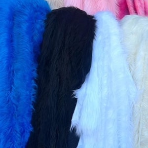 Soft and Shaggy Faux Fur Material – Available in Multiple Stunning Shades
