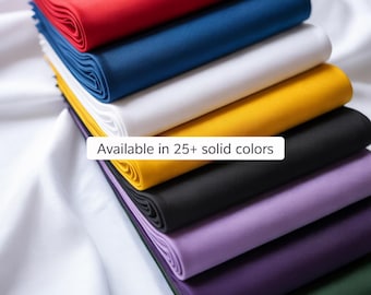 60" Wide Solid Color Cotton-Poly Broadcloth Fabric: Sewing, Crafts & Uniforms