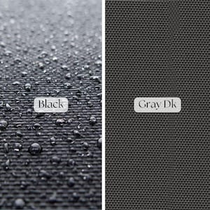 black Waterproof Canvas Fabric