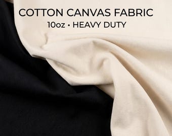 Natural Cotton Canvas Fabric: Heavyweight Unbleached Upholstery & Crafts 60 inches wide