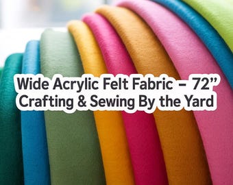 Breiter Acrylfilzstoff: 72 ""Handarbeit & Nähen"" - Wird als Schüttgut verkauft."