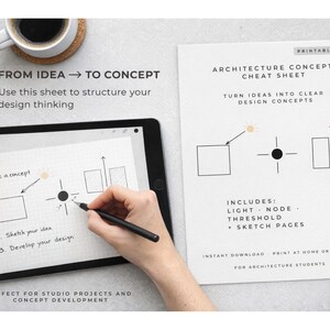 Architectuurconceptsysteem | Afdrukbare pdf om duidelijke ontwerpconcepten te ontwikkelen