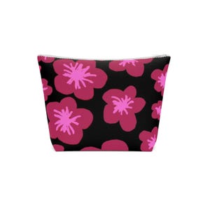 Boho Chic Cotton Cosmetic Bag, Gift for Her, Makeup Organizer, Bohemian Travel Pouch, Cosmetic Case, Zippered Bag