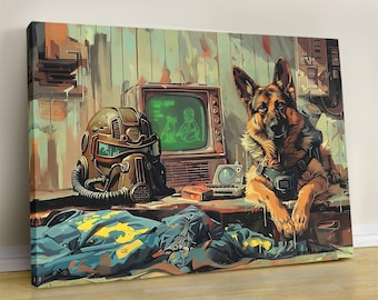 Fallout Poster: Retro Framed Wall Art, Desert Ranger Design