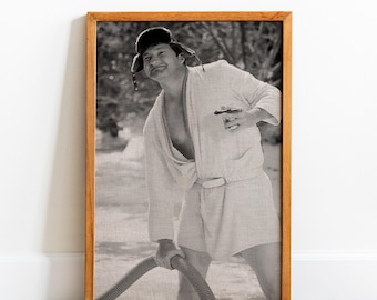 Funny Christmas Movie Poster, Bathroom Humor Wall Art