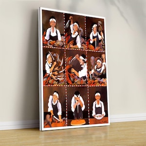 Guy Buffet: La creazione del sushi perfetto, poster di cibo e bevande, arredamento da bar, poster retrò stampabile, carta da parati da bar, elenco retrò