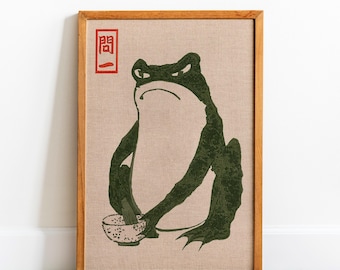 Matsumoto Hoji Frog Wall Art – Japanese Woodblock Print