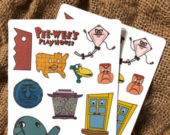 Pee-Wee's Playhouse Stickers-Set of 2
