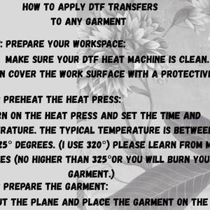 Transferring DTFs.