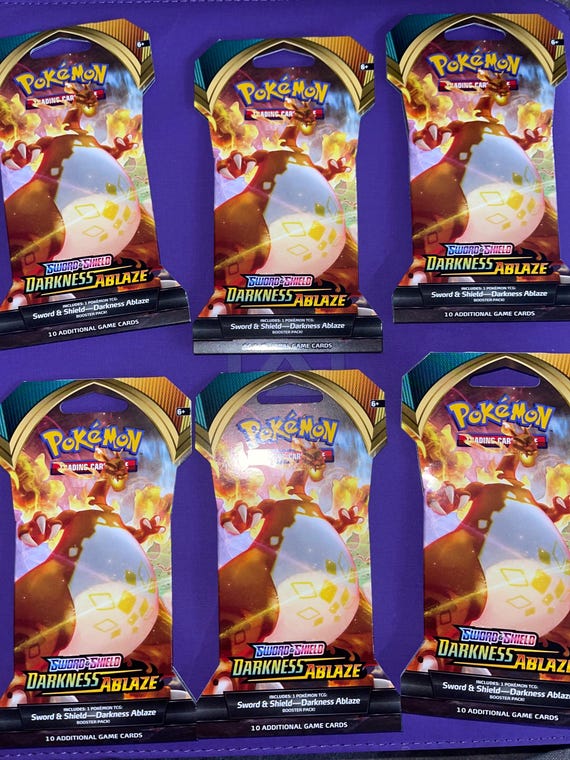 Sword and Shield Darness Ablaze Booster Pack - Etsy