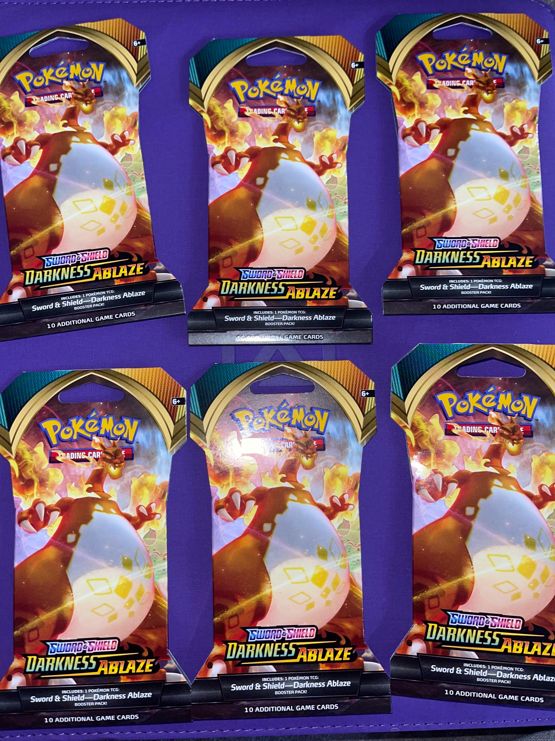 Pokmon TCG Darkness Ablaze Booster Pack Sword & Shield, 10+ Cards, Centiskorch Art Pokmon TCG Darkness Ablaze Booster Pack Sword & Shield, 10+ Cards, Centiskorch Art