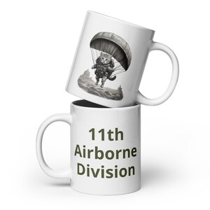 11th Airborne Division Combat Kitten™ Coffee Cup -  Tactical Gift for Soldiers & Veterans