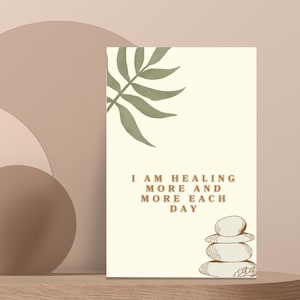 Digital Affirmation Card, Positive Affirmation, Mindful Gift, Self Love Card, Mental Health Support, Empowerment Card