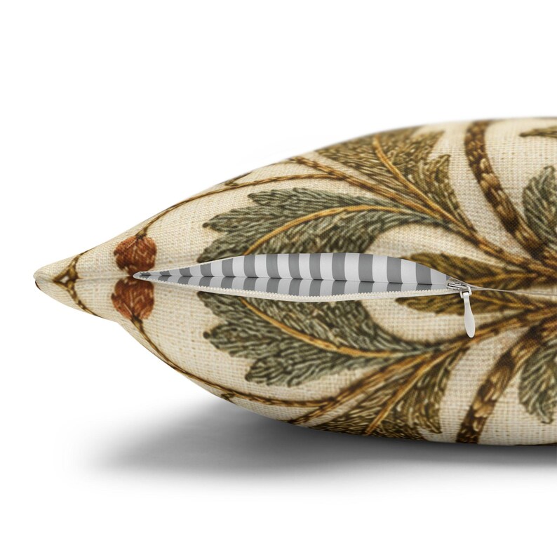 Golden Yellow Bird Pillow Cover, Vintage Floral Embroidered Look, English Country Decor image 13