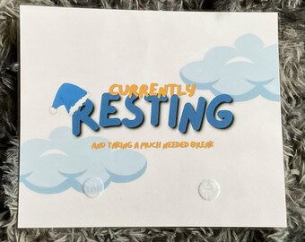 Door Sign For Resting
