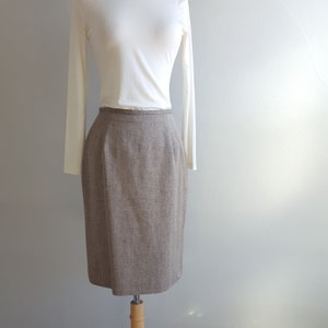 Silk Wool Pencil Skirt Size S