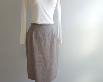 Seidenwolle Bleistiftrock Gr. S