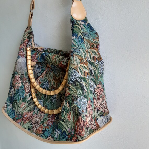 Vintage Tapestry Overnight Bag