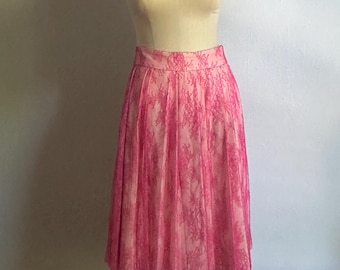 J. Crew Pink Lace Skirt Size 10