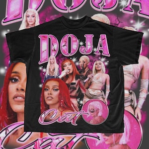 Doja Cat T Shirt Design. PNG Digital 300DPI. Rap, Pop, 90s Vintage, Bootleg Tee. Instant Download And Ready To Print.