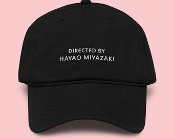 宮崎駿 刺繍入り帽子 ディレクターキャップ 映画ファンへのギフト A24