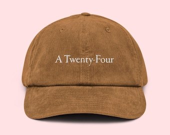 A24 Vintage Corduroy Cap | A24 Dad Hat | Cinephile Gift | Arthouse