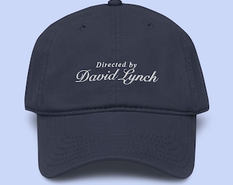 David Lynch Embroidery Hat, Directed by David Lynch Cap, Movie Buff Gifts