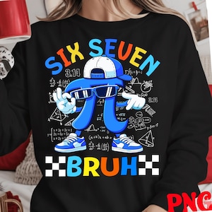 pi day 67 shirt PNG, Six Seven Dabbing Pi Symbol Math Teacher Kids Design