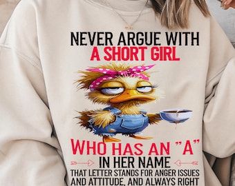 Sassy Short Girl PNG File: Funny Quote Design (Digital Download