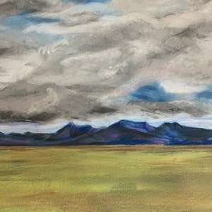 Original Kunst, impressionistisch, Landschaftsmalerei, Pastellmalerei, Melinda Kordich Original