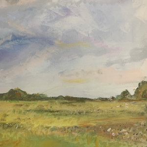 Original Kunst, Landschaft, Pastell Malerei, 14 x 17, Melinda Kordich Original Kunst, impressionistisch