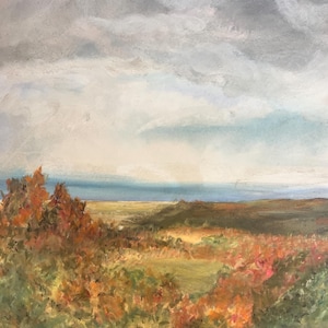 Original Kunst, Landschaft, Pastell Malerei, 14 x 17, Melinda Kordich Original Kunst, impressionistisch