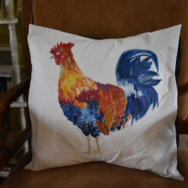 Hand Painted Pillow Etsy