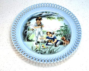 Bing & Grondahl Seasons Remembered The Wildflowers of Summer Plate Firmado y...