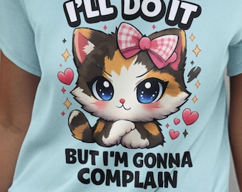 Camiseta infantil Comfort Colors, estampado de gatito calico, camiseta divertida para niños