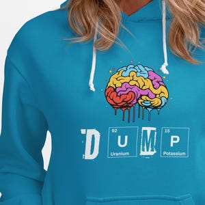 Bluza z kapturem Brain Dump: styl naukowy STEM, unisex