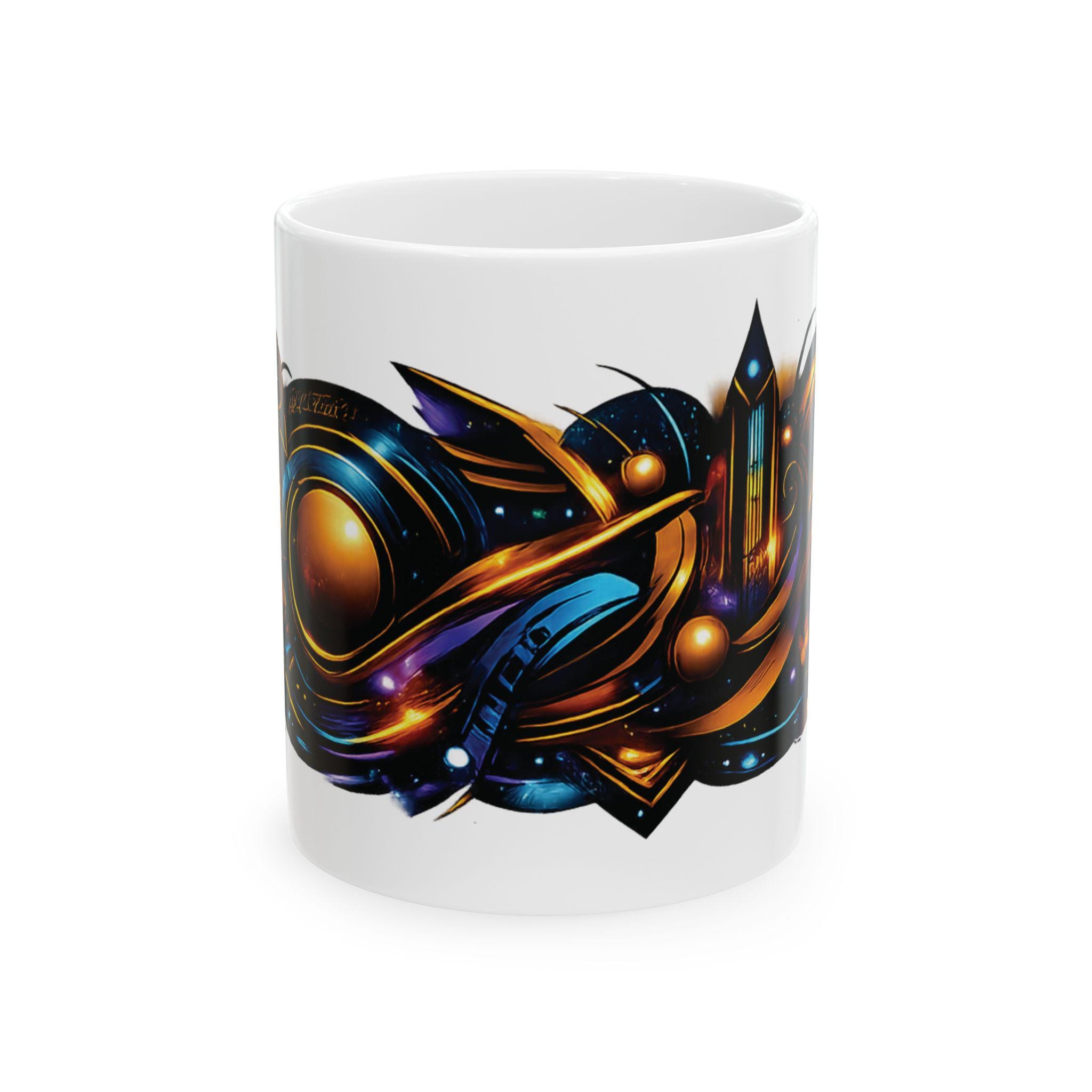 コミュホォラ　アフリカーナ Abstract Africana Ceramic Mug, Vibrant Coffee Cup - Etsy