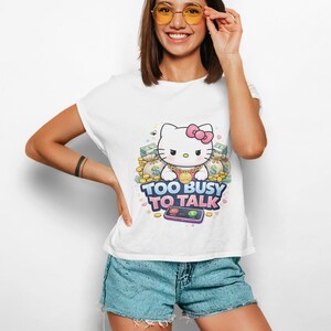 Camiseta de Hello Kitty para niños, elegante y cómoda para cualquier ocasión informal. imagen 6