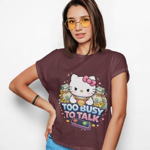 Camiseta de Hello Kitty para niños, elegante y cómoda para cualquier ocasión informal. imagen 7