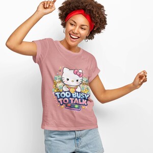 Camiseta de Hello Kitty para niños, elegante y cómoda para cualquier ocasión informal. imagen 4