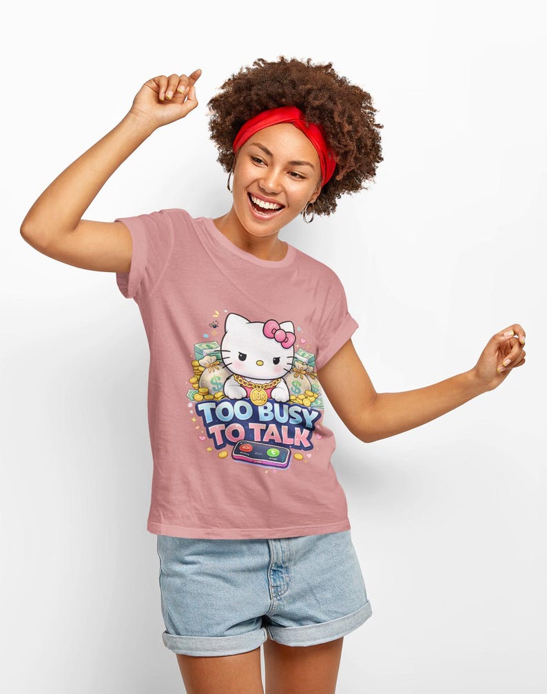 Camiseta de Hello Kitty para niños, elegante y cómoda para cualquier ocasión informal. imagen 4