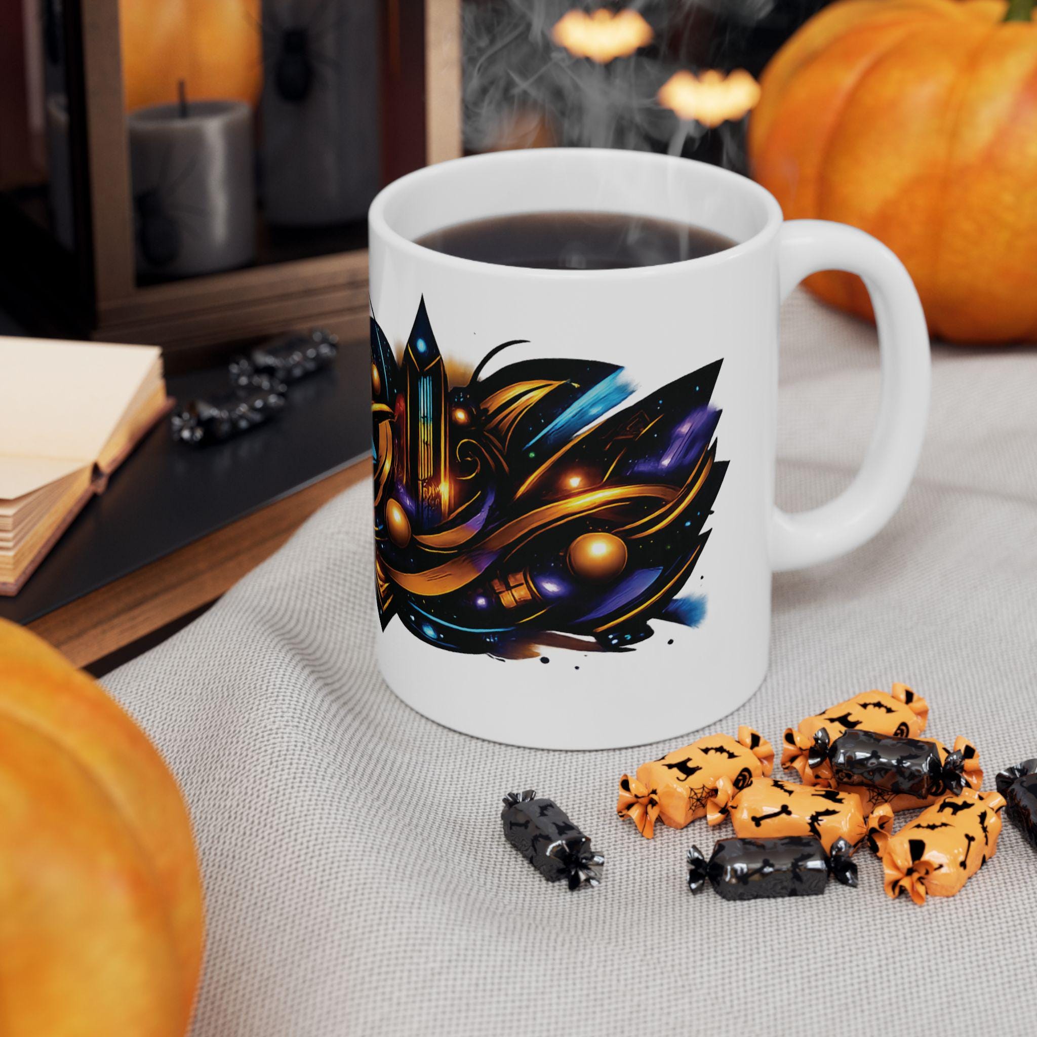 Abstract Africana Ceramic Mug, Vibrant Coffee Cup - Etsy