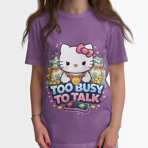 Camiseta de Hello Kitty para niños, elegante y cómoda para cualquier ocasión informal. imagen 3