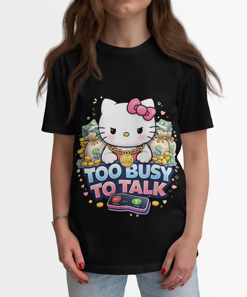 Camiseta de Hello Kitty para niños, elegante y cómoda para cualquier ocasión informal. imagen 5