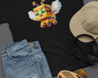 Camiseta infantil Gamer Bee: Arte pixelado, camiseta divertida para gamers.