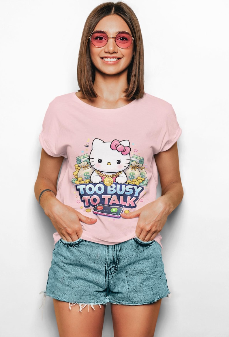 Camiseta de Hello Kitty para niños, elegante y cómoda para cualquier ocasión informal. imagen 9