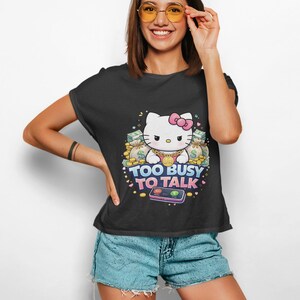Camiseta de Hello Kitty para niños, elegante y cómoda para cualquier ocasión informal. imagen 2