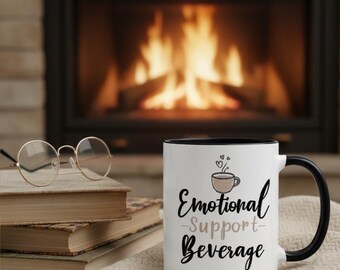 Drankbeker emotionele steun grappig introvert cadeau mentale gezondheid koffiemok